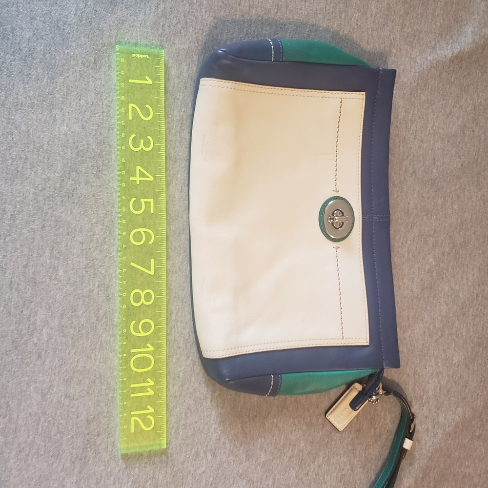 Authentic leather Coach clutch